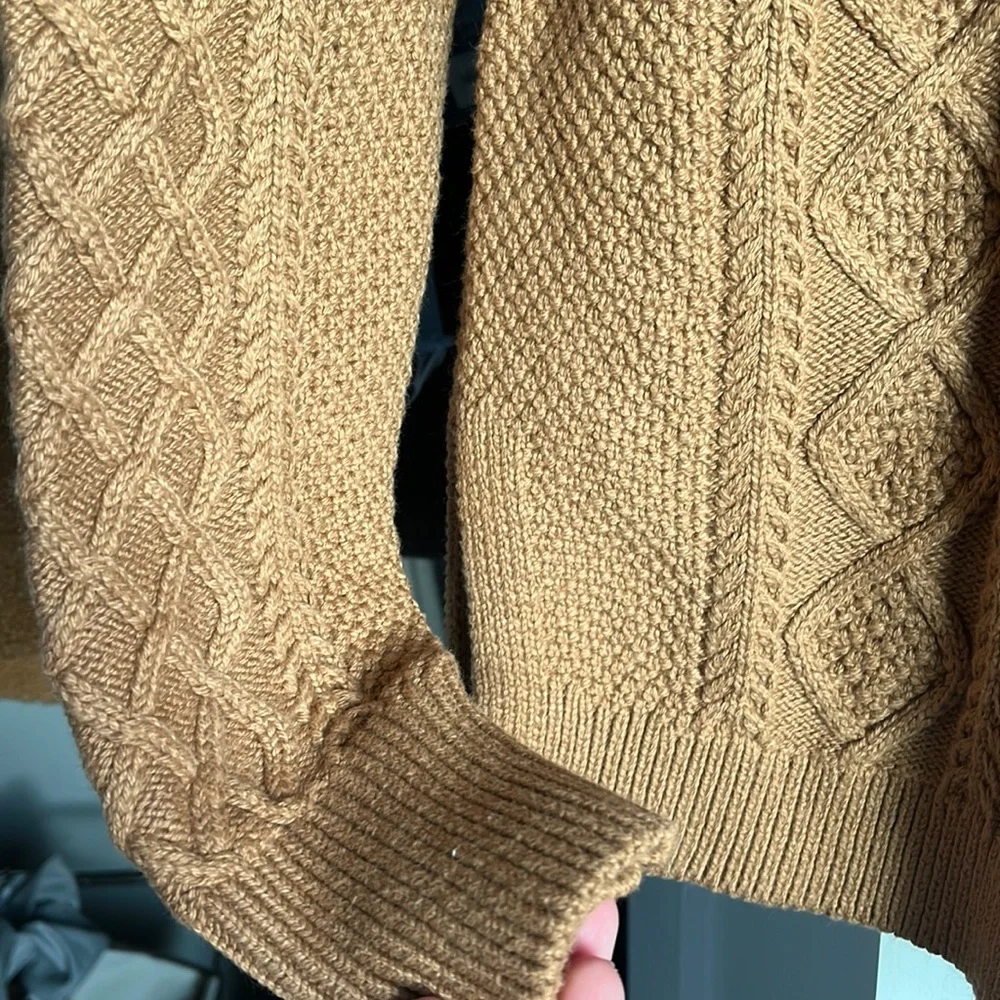 J. Crew Woven Rust Sweater, NWT